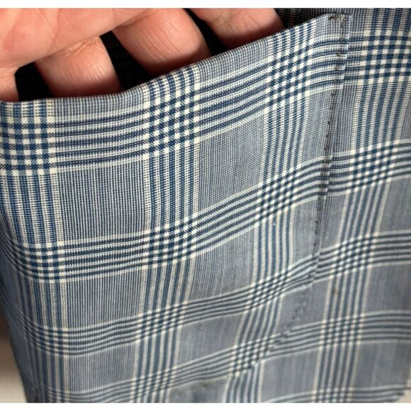 Acquaviva Mens Double Vented Plaid Spot Blazer Gray Size Large - Picture 14 of 16